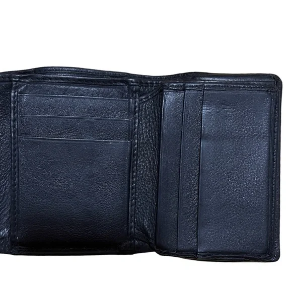 Vintage Black Leather Wallet - Picture 7 of 10